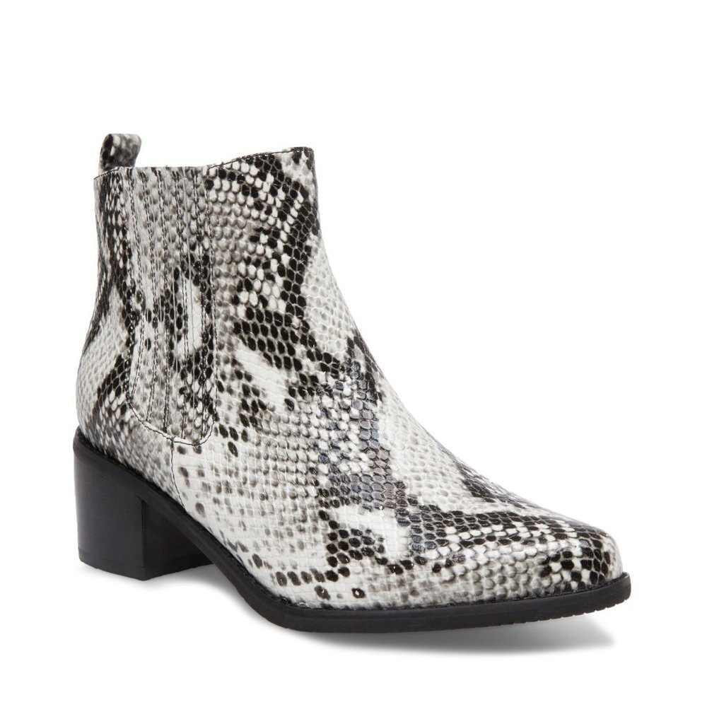 NEW Blondo Elvina Snakeskin Leather Booties K164